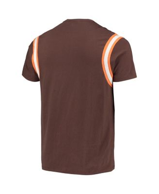 Men's Brown Distressed Cleveland Browns Premier Point T-shirt
