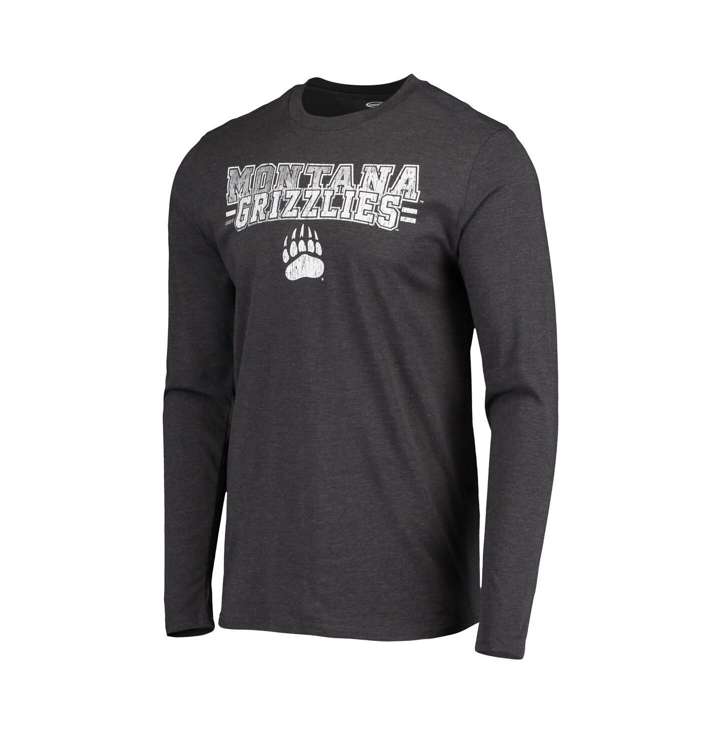Мужская пижама Concepts Sport Montana Grizzlies Meter, Maroon/Heathered Charcoal — фото 4