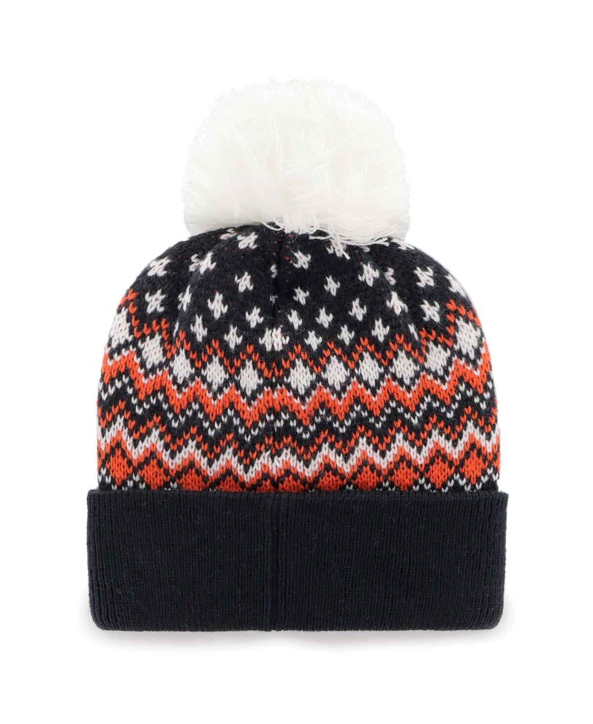 Women's '47 BrandChicago Bears Elsa Cuffed Knit Hat with Pom - Navy