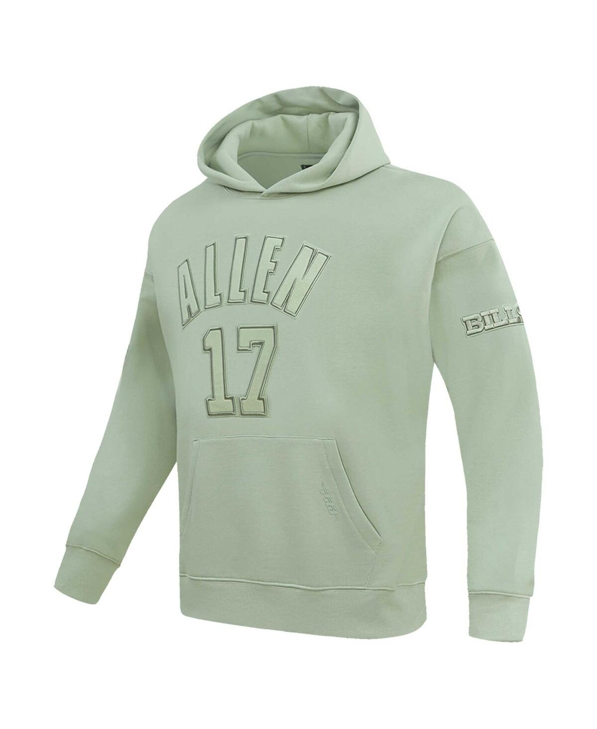 Men's Pro Standard Josh AllenBuffalo Bills Player Name and Number Pullover Hoodie - Light Green