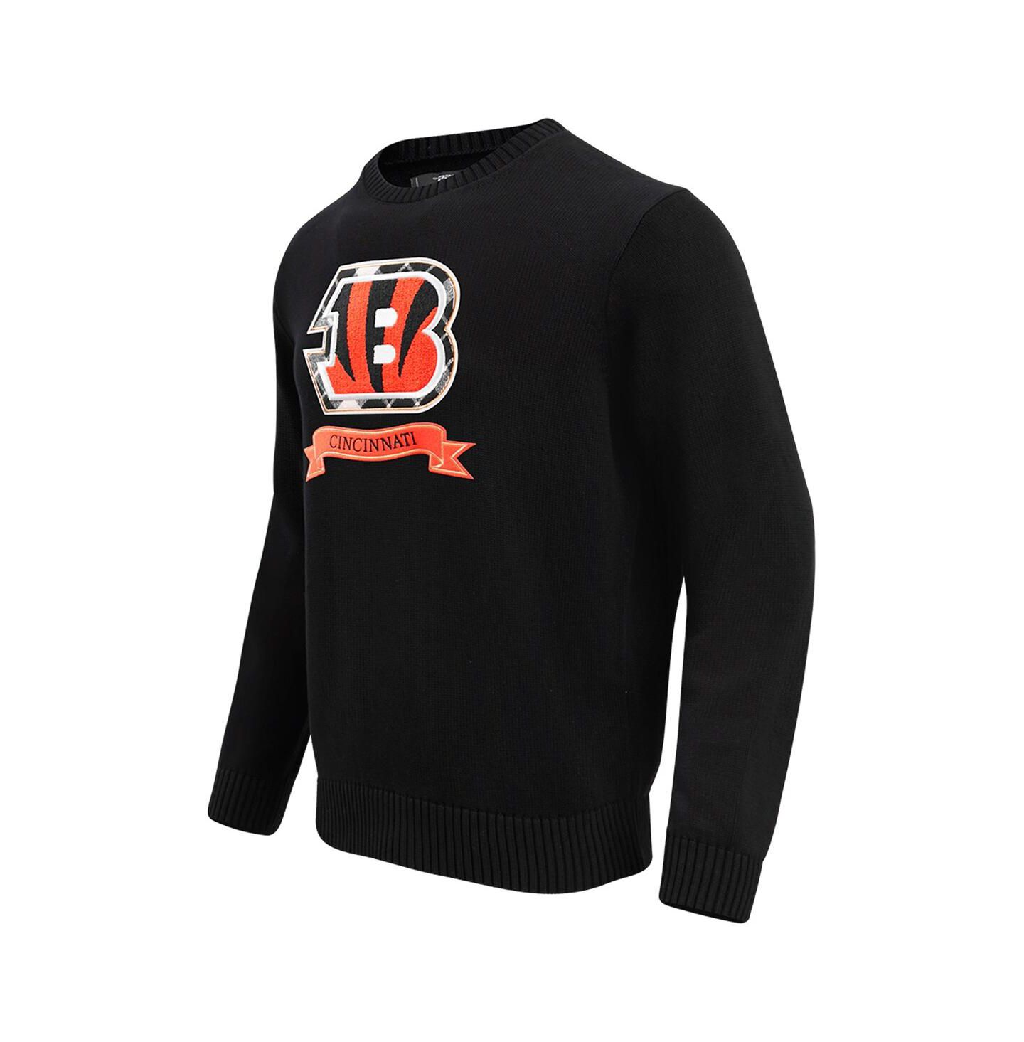 Мужской свитер Pro Standard Black Cincinnati Bengals Prep Knit — фото 4