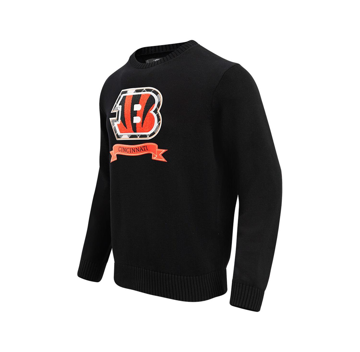 Men's Black Cincinnati Bengals Prep Knit Sweater