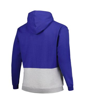 Men's Royal Philadelphia 76ers Big and Tall Anorak Half-Zip Hoodie