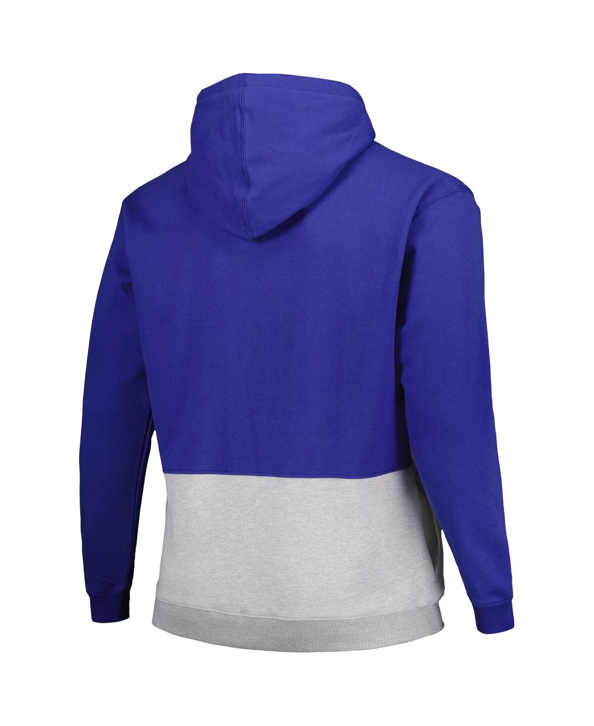 Men's FanaticsPhiladelphia 76ers Big and Tall Anorak Half-Zip Hoodie - Royal