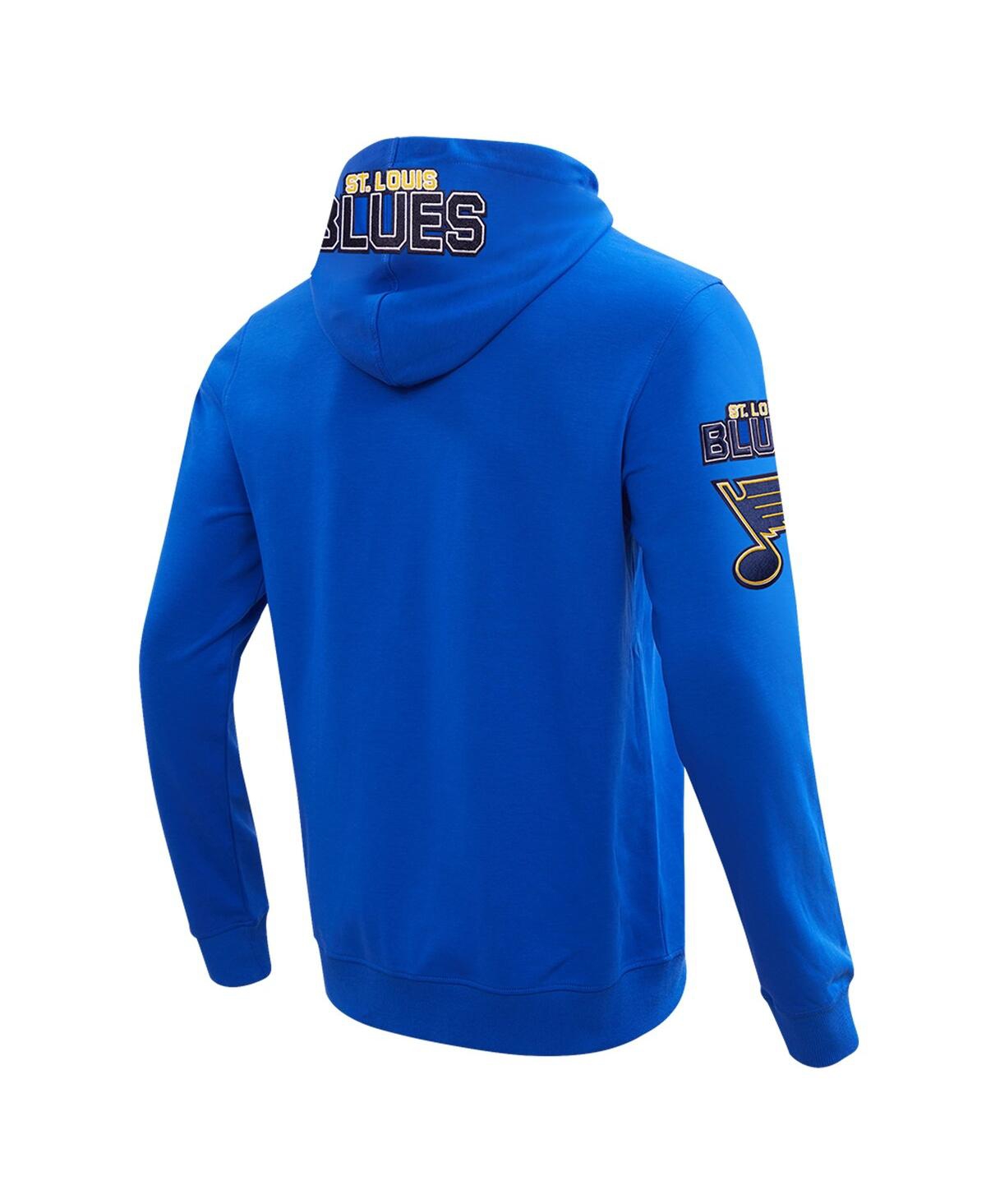 Men's Pro StandardSt. Louis Blues Classic Chenille Full-Zip Hoodie Jacket - Blue