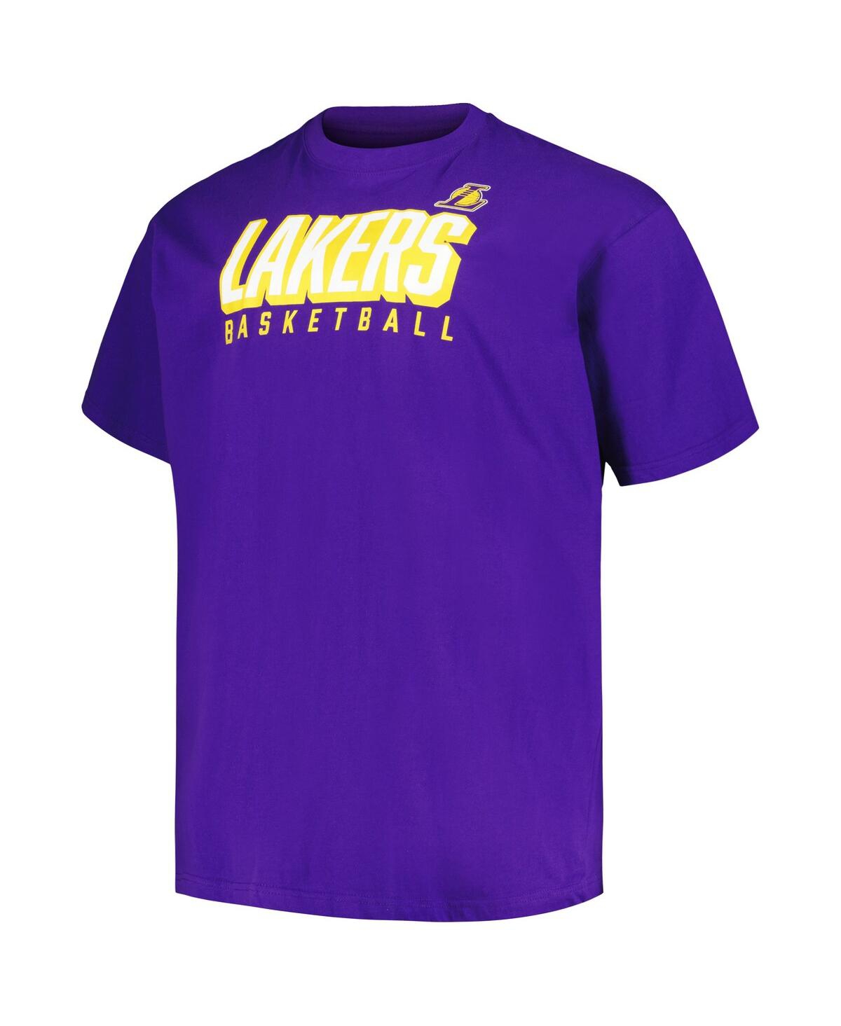 Men's Fanatics Gold Los Angeles Lakers Big and Tall Short Sleeve and Long Sleeve T-shirt Set - Gold
