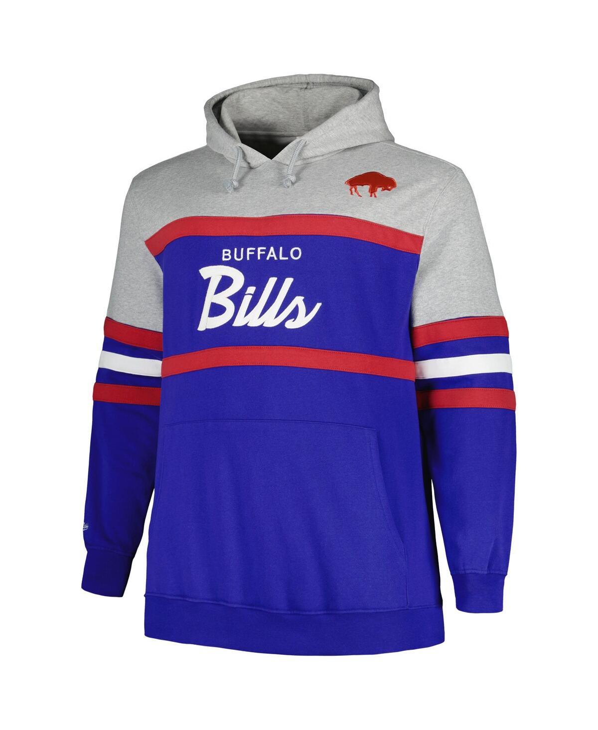 Men's Mitchell & Ness Royal Buffalo Bills Big and Tall Head Coach Pullover Hoodie - Royal