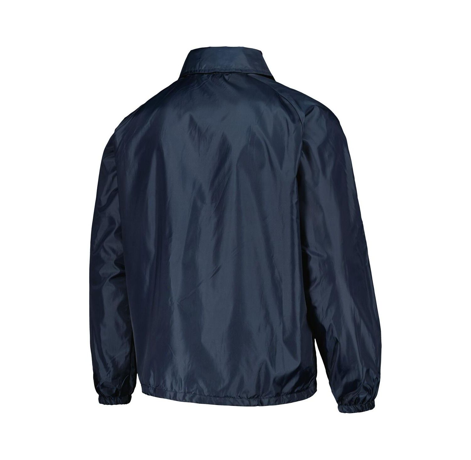 Men's Navy Tampa Bay Rays Coach's Raglan Full-Snap Windbreaker Jacket