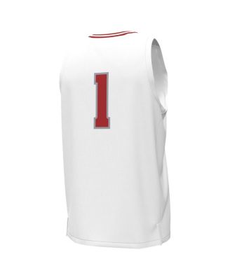 Men's #1Wisconsin Badgers Replica Basketball Jersey