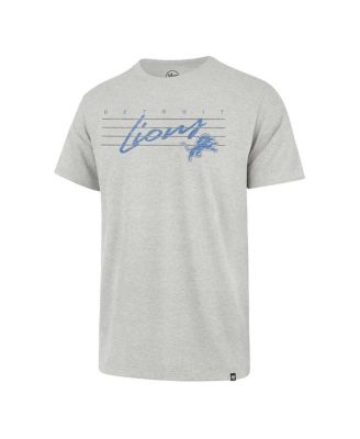 Men's Gray Distressed Detroit Lions Downburst Franklin T-shirt