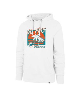 Men's White Miami Dolphins Go Fins Regional Headline Pullover Hoodie