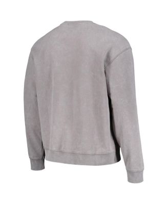 Men's and Women's Gray San Francisco 49ers Distressed Pullover Sweatshirt