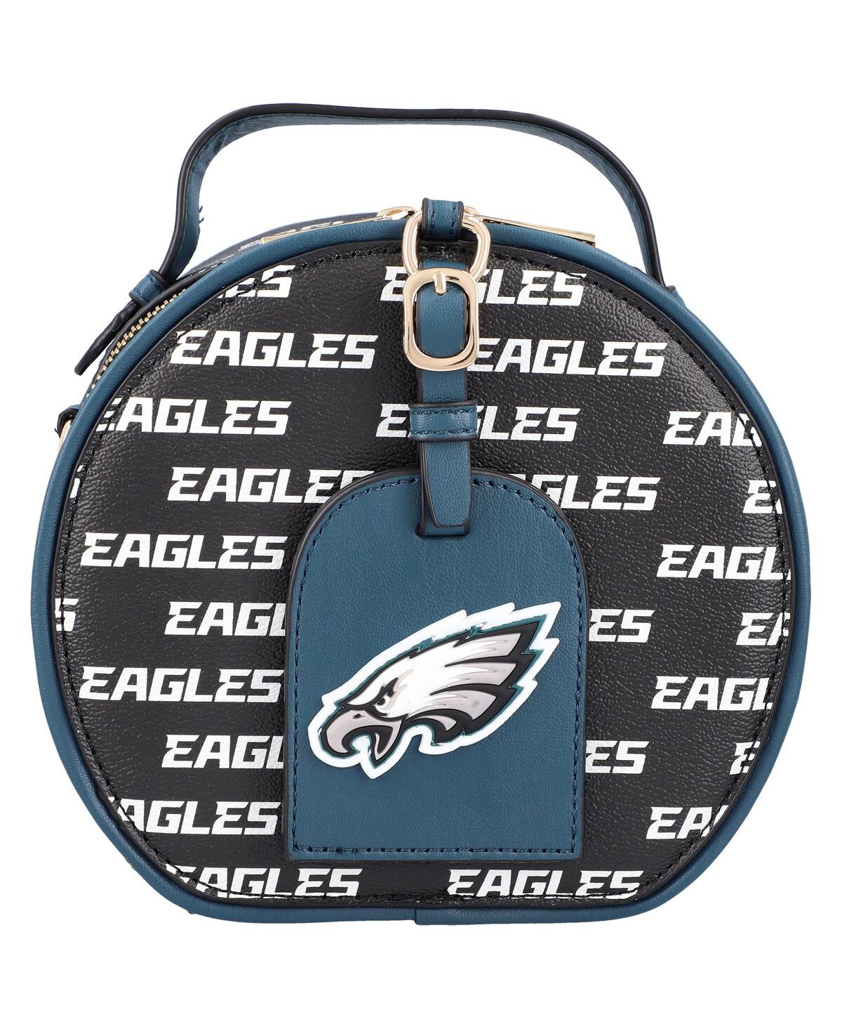 Women's Cuce Philadelphia Eagles Repeat Logo Round Bag - Black