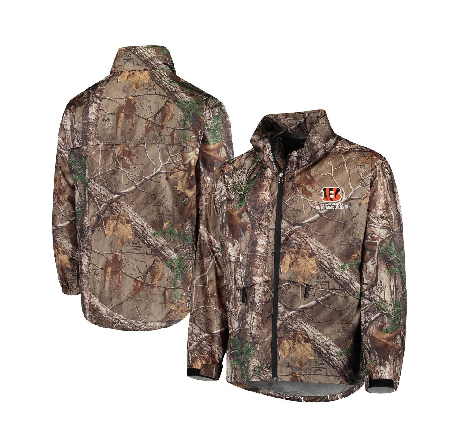 Men's Realtree Camo Cincinnati Bengals Circle Sportsman Water-Resistant Packable Full-Zip Jacket