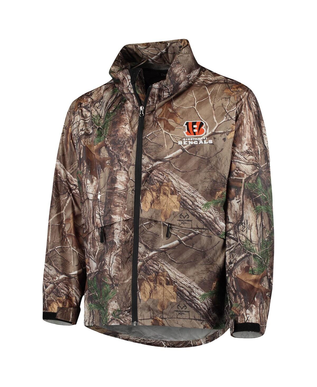 Men's DunbrookeCincinnati Bengals Circle Sportsman Water-Resistant Packable Full-Zip Jacket - Realtree Camo