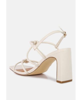 Kralor Knotted Strap Italian Block Heel Sandals