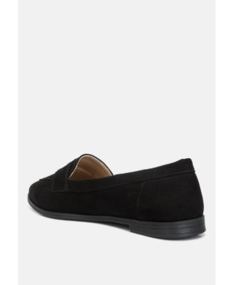 Womens pippa seude flat loafers