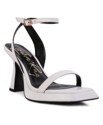 Womens Five Star Ankle Strap Kitten Heel Sandals