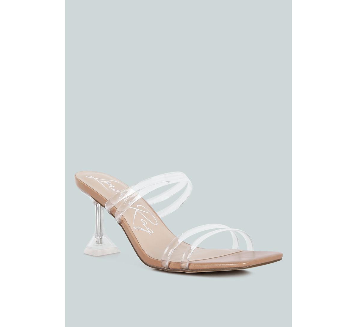 Nightfall Clear Spool Heel Sandal
