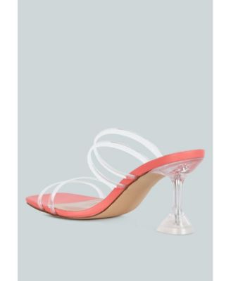 Nightfall Clear Spool Heel Sandal
