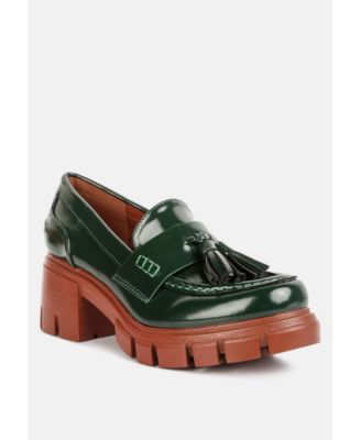 Womens jonah tassels detail chunky loafers