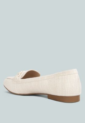 Womens Abeera Chain Embellished Loafers