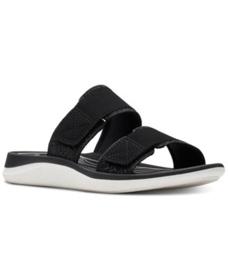 Clarks - Women's Glide Joy Slip-On Slide Sandals