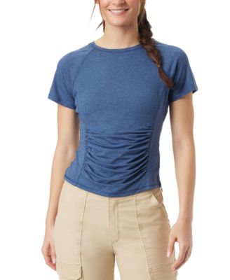 BASS OUTDOOR - Women's Ruched Raglan-Sleeve Fashion Tee