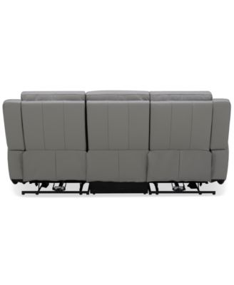 Addyson 88" 3-Pc. Leather Sofa with 2 Zero Gravity Recliners with Power Headrests & 1 Armless Chair, Created for Macy's