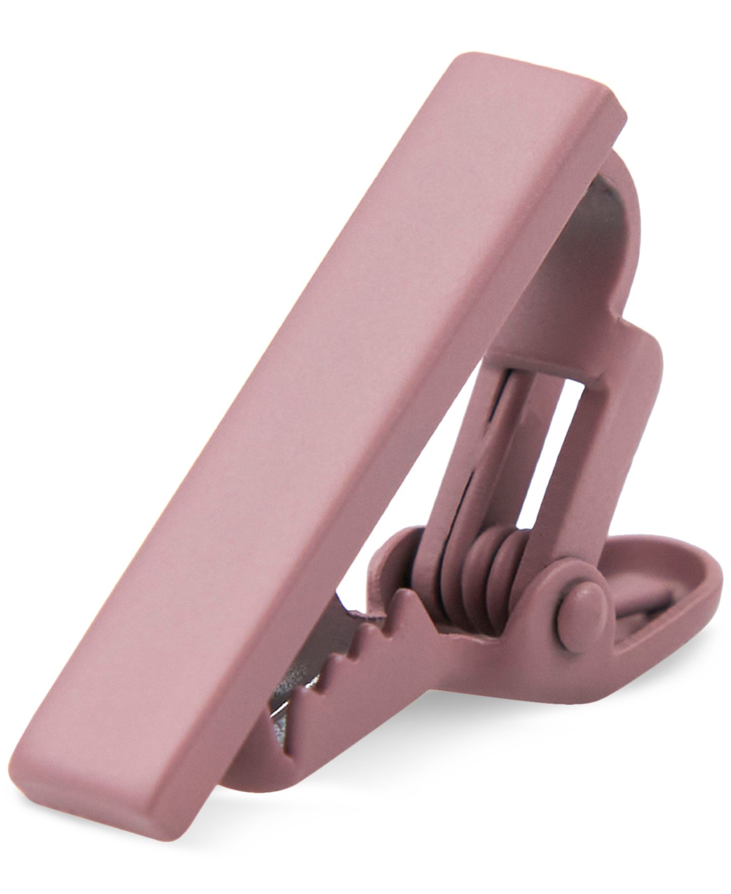 Мужские зажимы для галстука ConStruct Solid Rose Quartz 1" Tie Bar, цвет: Розовый — фото 1