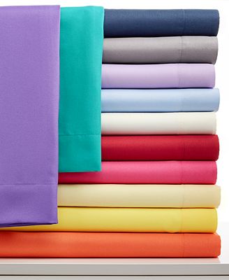 CLOSEOUT! Solid Microfiber Sheet Sets - Sheets - Bed & Bath - Macy's