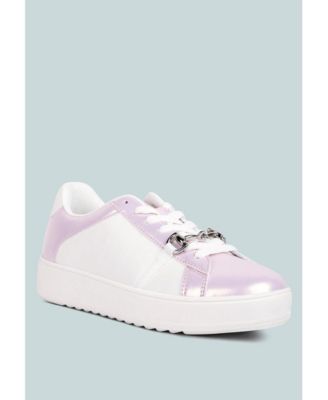 Women Nemo Contrasting Metallic Faux Leather Sneakers