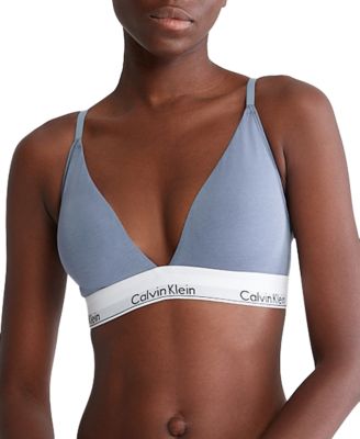 Calvin Klein Women's Neon Modern Cotton Unlined Triangle Bra QF4252 - Macy's