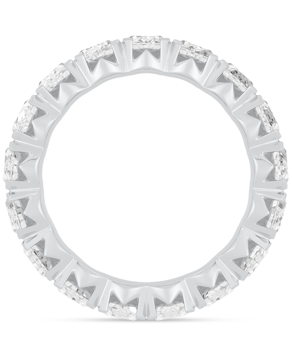 Diamond Oval-Cut Eternity Band (5 ct. t.w.) in 14k Gold (Also  - Platinum