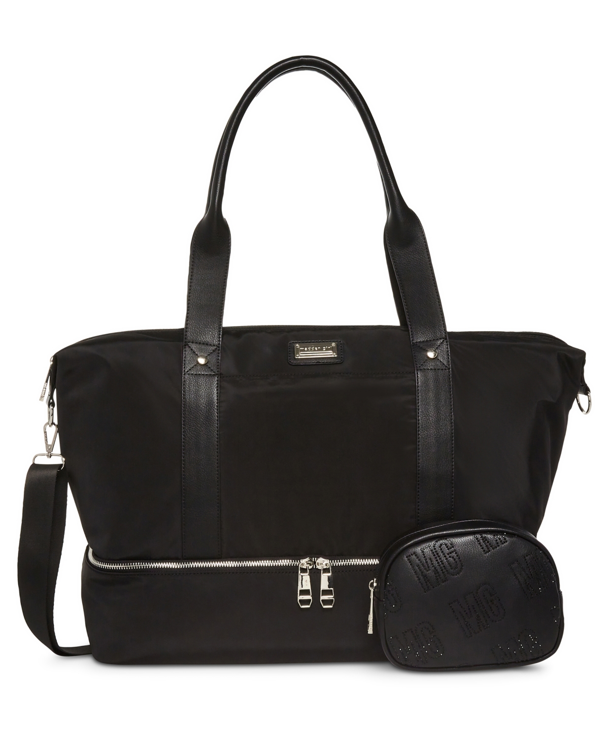 Madden Girl Katy Nylon Weekender With Pouch In Black