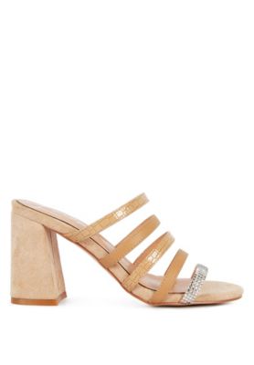 Women's Peaches Strapped Rhinestone Embellished Sandals