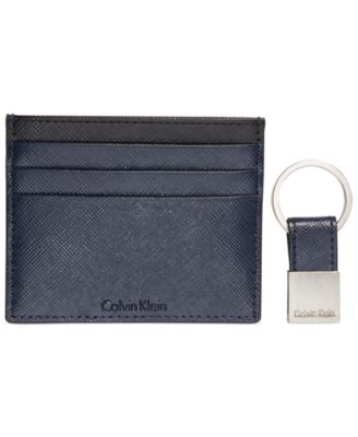 calvin klein saffiano leather wallet