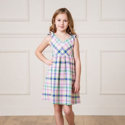 Big Girls Hope and Henry Sleeveless Bow Shoulder Swing Dress