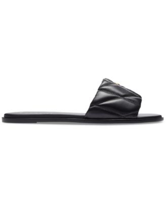 Women's Holly Quilted Puffy C Slide Flat Sandals