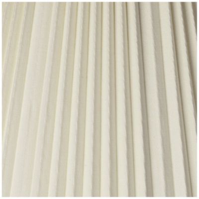 Eggshell Pleated Large Empire Lamp Shade 9" Top x 17" Bottom x 11.75" High x 12.25" Slant (Spider) Replacement with Harp and Finial