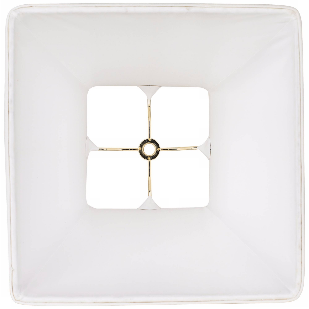 Set of 2 Ivory Classic Small Square Lamp Shades 5.25