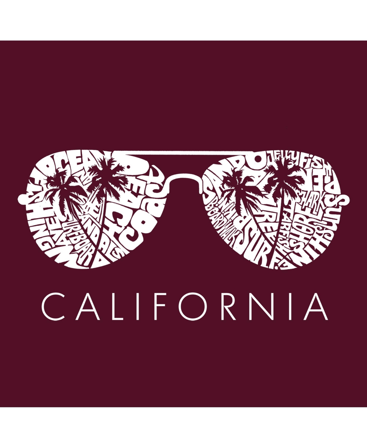 California Shades - Big Girl's Word Art Crewneck Sweatshirt