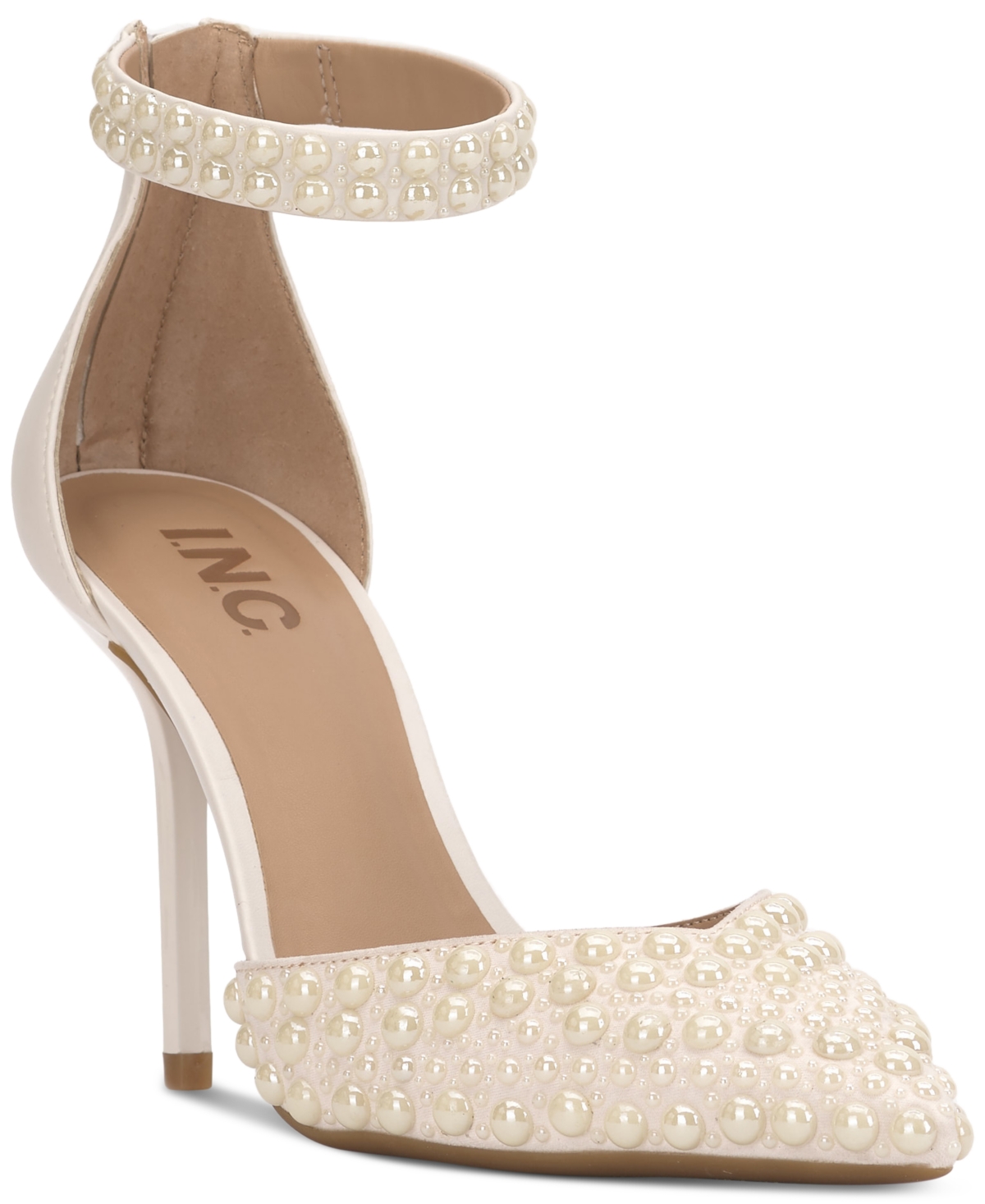 Shop Inc International Concepts Women's Sedaina Ankle-strap Pumps, Created For Macy's In Pearl