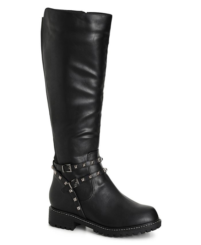 Wide fit sale biker boots