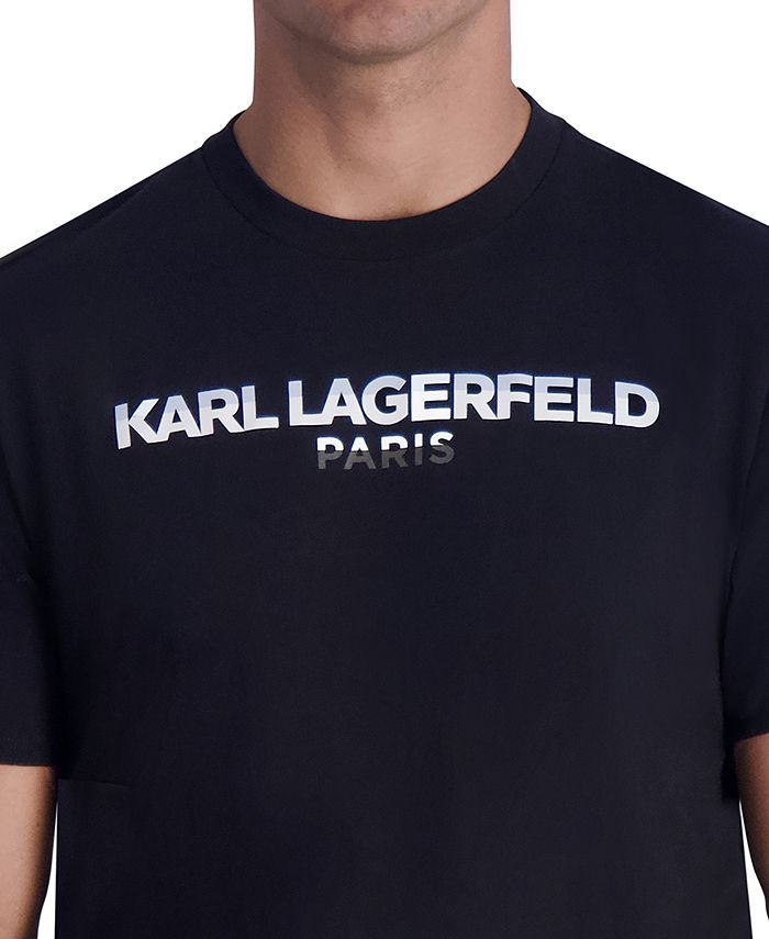KARL LAGERFELD PARIS Men's Slim Fit ShortSleeve Logo TShirt, Created