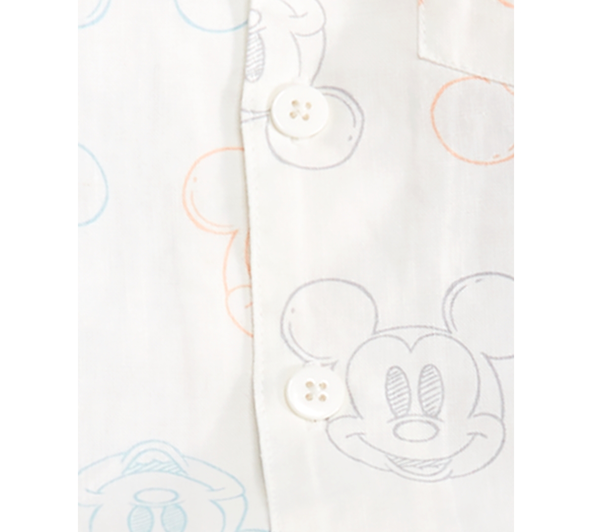 Shop Disney Baby Mickey Mouse Shirt & Twill Shorts, 2 Piece Set In White