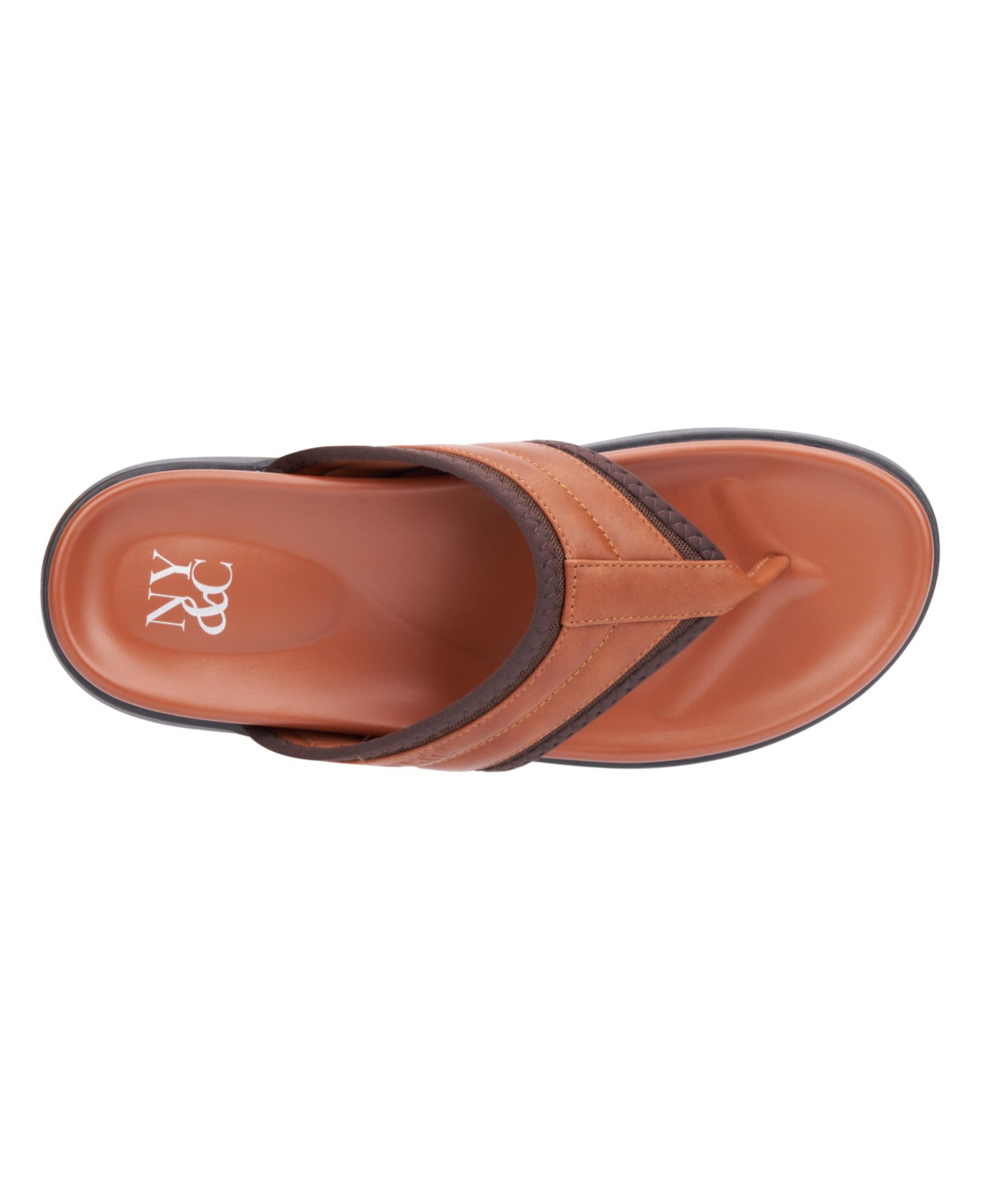 Мужские сандалии New York & Company Maxx Flip-Flop, цвет: Коньячный — фото 4