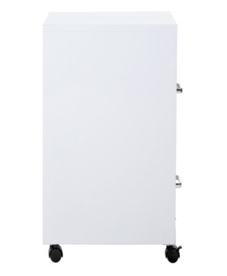 Office Star 26.75" 2 Drawer Mobile Locking Metal File Cabinet