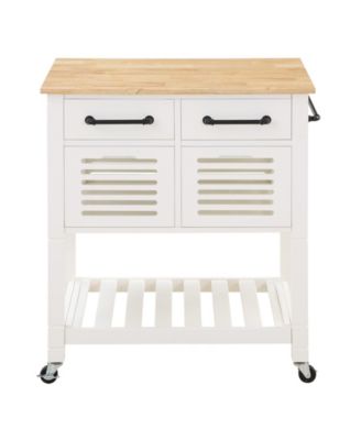Office Star 34.25" Wood Stafford Kitchen Cart