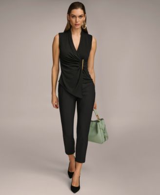 Women's Sleeveless V-Neck Top
